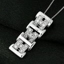 ダイヤモンド ネックレス 0.3ct Pt900 プラチナ 鑑別書付 保証書付 インポート 普段使い デイリー ギフト プレゼント 贈り物 地金 たっぷり ボリ...