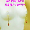 ニップルクリップ ダイヤレーンハート トパーズ ゴールド 乳首アクセサリー ニップル 乳首 ジュエリーハナゾノ