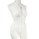 ジュエリースリーインワン ラビアリング ライトシャム シルバー クローズドダイヤレーン 乳首 3in1 赤 ジュエリーハナゾノ