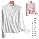 【期間限定ポイント5倍!】半襦袢 着物 簡単 衿付き きもの 長袖 起毛 襦袢 Tシャツ レディース インナー 秋冬 春 肌襦袢 重ね着 レイヤード 共衿 抜衿 肌着 着物スリップ 着物下 結婚式 卒業式 振袖 二尺袖 礼装用