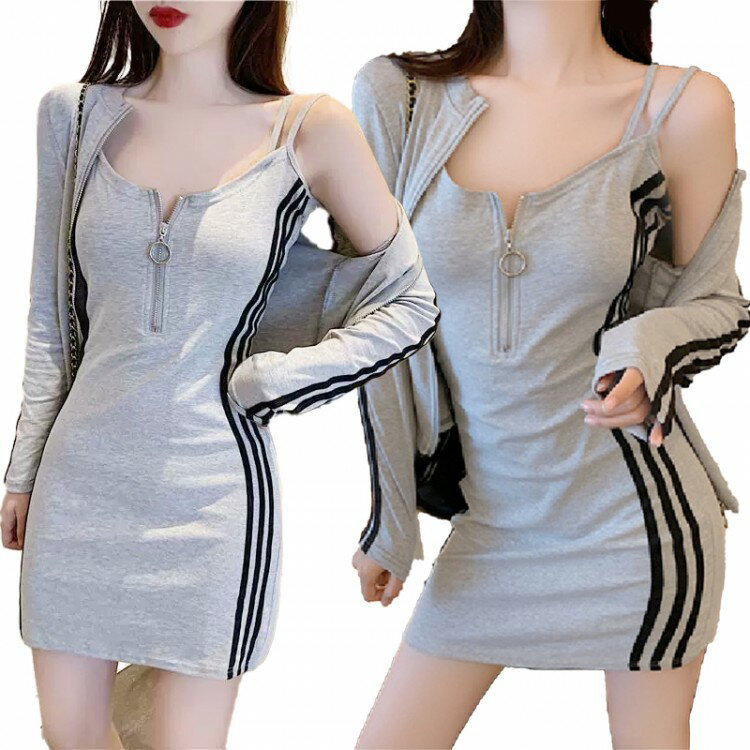 レディース セクシー ミニワンピース ミニ ワンピース タイト ボディコン 着痩せ カーディガン トップ..