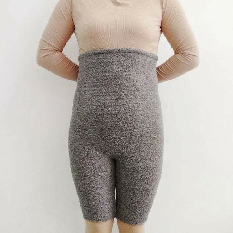マタニティ 腹巻きパンツ もこもこ ウエストウォーマー ロング ハイウエスト あったか 冷え防止 ポカポカ ストレッチ 妊婦 マタニティウェア もふもふ ふわふわ ウォーマー ウエスト 2