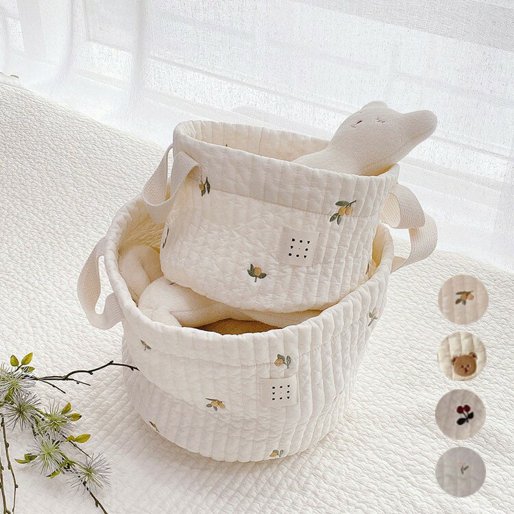 2個セット おむつストッカー 持ち運び便利 おむつバッグ バスケット おもちゃ収納 バッグ ベビー用品収..