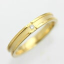 結婚指輪 K10YG メンズ リング イエローゴールド ダイヤ クロス つや消し マリッジリング 彼女 クリスマス