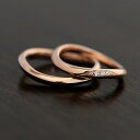 結婚指輪 ペアリング K18PG ダイヤモンド 0.03ct マリッジリング ピンクゴールド 彼女 クリスマス