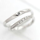 結婚指輪 ペアリング PT100 (プラチナ10％) ダイヤ