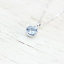 誕生石 1粒 ネックレス レディース アクアマリン ラウンド 0.2ct 10金 ホワイトゴールド K10WG バースデー 3月 一粒 ペンダント 誕生日 プレゼント かわいい シンプル クリスマス(4)