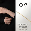 18金 ブレスレット レディース メンズ 小豆チェーン 喜平 金 18cm ゴールド k18 18k 18k イエローゴールド チェーン 細め 細い ブランド ...