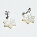 ピアス 白蝶貝 パワーストーン ネックレス 天然石ピアス パワーストーンピアス レディース おしゃれ かわいい 可愛い ハンドメイド 揺れる プレゼント 人気 対応 ギフト 白 ホワイト6枚花白蝶貝(15mm) ピアス(4)