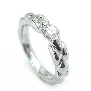 Pt ダイヤモンドデザインリング(婚約指輪・エンゲージリング) ソリティア 一粒 【楽ギフ_包装】 末広 【今だけ代引手数料無料】