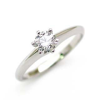 Pt ダイヤモンドデザインリング(婚約指輪・エンゲージリング) ソリティア 一粒 【楽ギフ_包装】【DEAL】 末広 【今だけ代引手数料無料】