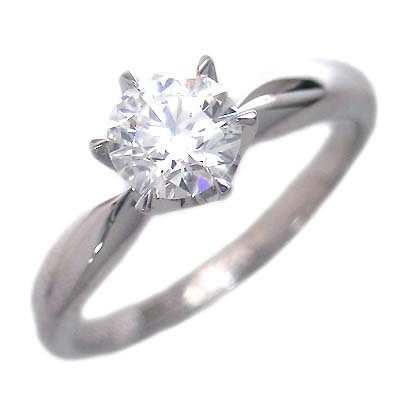 ( 婚約指輪 ) ダイヤモンド プラチナエンゲージリング ソリティア 一粒 【楽ギフ_包装】【DEAL】 末広 【今だけ代引手数料無料】