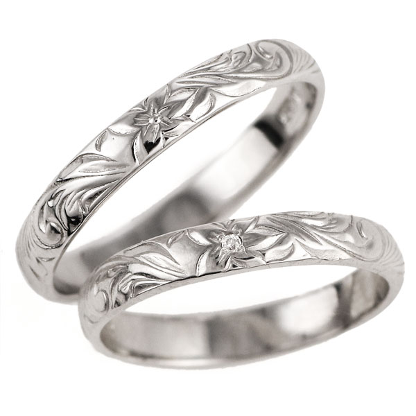 結婚指輪 マリッジリング ダイヤモンド リング シルバー 3mm【楽ギフ_包装】 末広 【今だけ代引手数料無料】