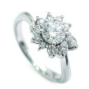 Pt ダイヤモンドデザインリング(婚約指輪・エンゲージリング) メレ 【楽ギフ_包装】 末広 【今だけ代引手数料無料】