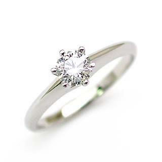 Pt ダイヤモンドデザインリング(婚約指輪・エンゲージリング) ソリティア 一粒 【楽ギフ_包装】 末広 【今だけ代引手数料無料】
