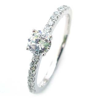 Pt ダイヤモンドデザインリング(婚約指輪・エンゲージリング) ソリティア 一粒 【楽ギフ_包装】 末広 【今だけ代引手数料無料】