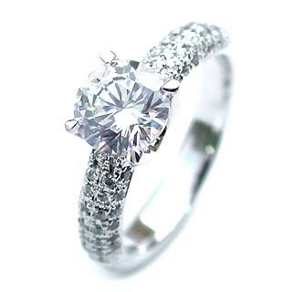 Pt ダイヤモンドデザインリング(婚約指輪・エンゲージリング)【楽ギフ_包装】【DEAL】 末広 【今だけ代引手数料無料】