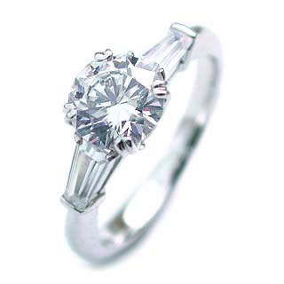 Pt ダイヤモンドデザインリング(婚約指輪・エンゲージリング)【楽ギフ_包装】 末広 【今だけ代引手数料無料】