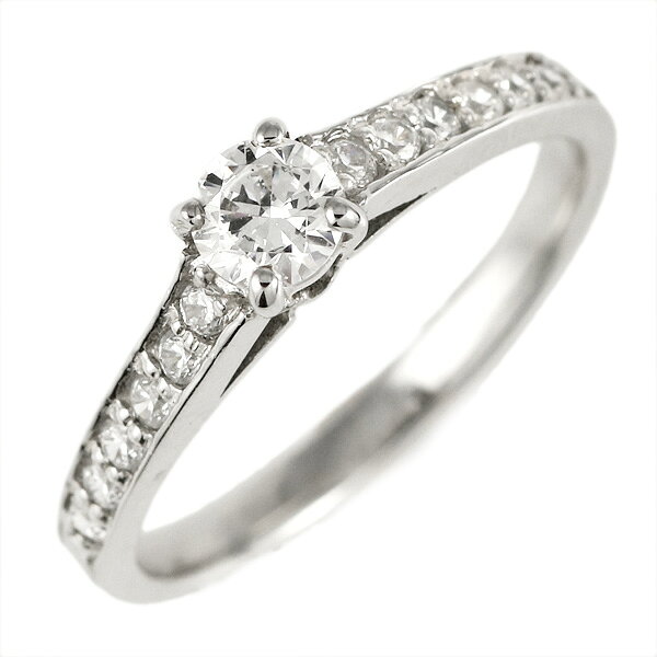 婚約指輪 ダイヤモンド ダイヤ プラチナ リング 0.3ct 天然石 エンゲージリング 鑑別書【楽ギフ_包装】..