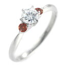 ( 婚約指輪 ) ダイヤモンド エンゲージリング( 1月誕生石 ) ガーネット【楽ギフ_包装】【DEAL】 末広 【今だけ代引手数料無料】(4)