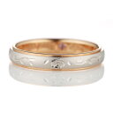 プチマリエ マリッジリング 結婚指輪 プラチナ950 K18ピンクゴールド ローズサファイア入