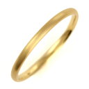結婚指輪 マリッジリング K18イエローゴールド 18金 つや消し マット仕上げ 甲丸 レディース【楽ギフ_包装】 末広 【今だけ代引手数料無料】