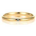 結婚指輪 マリッジリング 18金 ゴールド 甲丸 天然石 ブルートパーズ【楽ギフ_包装】 末広 【今だけ代引手数料無料】
