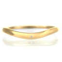 結婚指輪 マリッジリング 18金 ゴールド つや消し マット 甲丸 V字 天然石 ムーンストーン【楽ギフ_包装】 末広 【今だけ代引手数料無料】