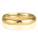 結婚指輪 マリッジリング 18金 ゴールド 甲丸 天然石 ダイヤモンド【楽ギフ_包装】 末広 【今だけ代引手数料無料】