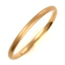 結婚指輪 マリッジリング K18ピンクゴールド 18金 つや消し マット仕上げ 甲丸 レディース【楽ギフ_包装】 末広 【今だけ代引手数料無料】
