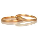 結婚指輪 マリッジリング K18ピンクゴールド 18金 つや消し マット仕上げ 甲丸 2本セット【楽ギフ_包装】 末広 【今だけ代引手数料無料】