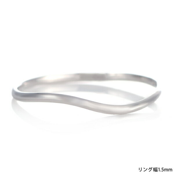 結婚指輪 マリッジリング プラチナ つや消し マット 甲丸 ウエーブ レディース【楽ギフ_包装】 末広 【今だけ代引手数料無料】