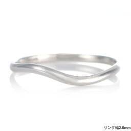 結婚指輪 マリッジリング プラチナ つや消し マット 甲丸 ウエーブ レディース【楽ギフ_包装】 末広 【今だけ代引手数料無料】