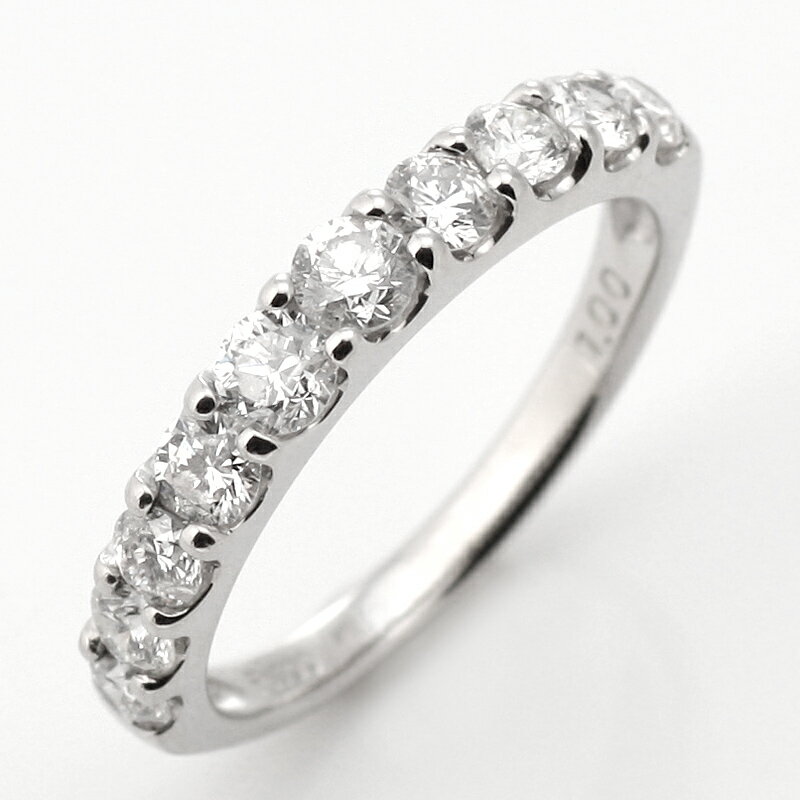 結婚指輪 マリッジリング プラチナ ダイヤモンド エタニティ リング 1カラット 鑑別書付き 末広 【今だけ代引手数料無料】