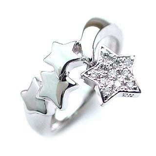 冬のソナタ・ポラリスダイヤモンドリング( 冬のソナタ・ポラリスリング ) K18WG ダイヤモンドリ...