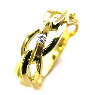 キュートなバースディリングダイヤモンドリング( 4月誕生石 )