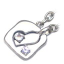 ムーンストーン チャーム ( 6月・12月誕生石 ) シルバー ムーンストーン・タンザナイトペアチャーム【楽ギフ_包装】 末広 【今だけ代引手数料無料】