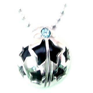 てんとう虫の可愛らしいバースディペンダント( 11月誕生石入り ) SVオニキスネックレス