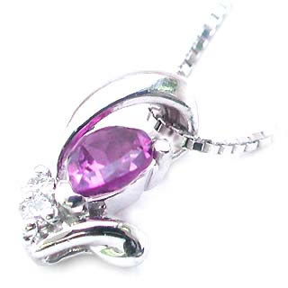 胸元を飾るオシャレなペンダント( 2月誕生石 ) K18WG アメジストネックレス【冬ボーナス2005】...