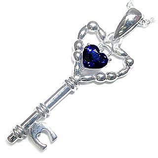 サファイアネックレスサファイアペン...