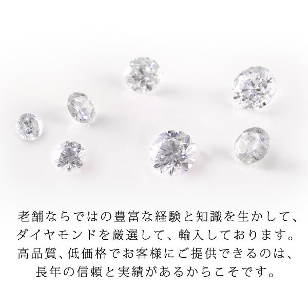 GIA鑑定士が厳選したダイヤモンドを使用  ダイヤモンド ネックレス 一粒 ダイヤネックレス ダイヤ 一粒ダイヤ 18k ピンクゴールド ホワイトゴールド 0.15ct 末広  