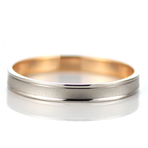 ピンクゴールド ホワイトゴールド 結婚指輪 マリッジリング 