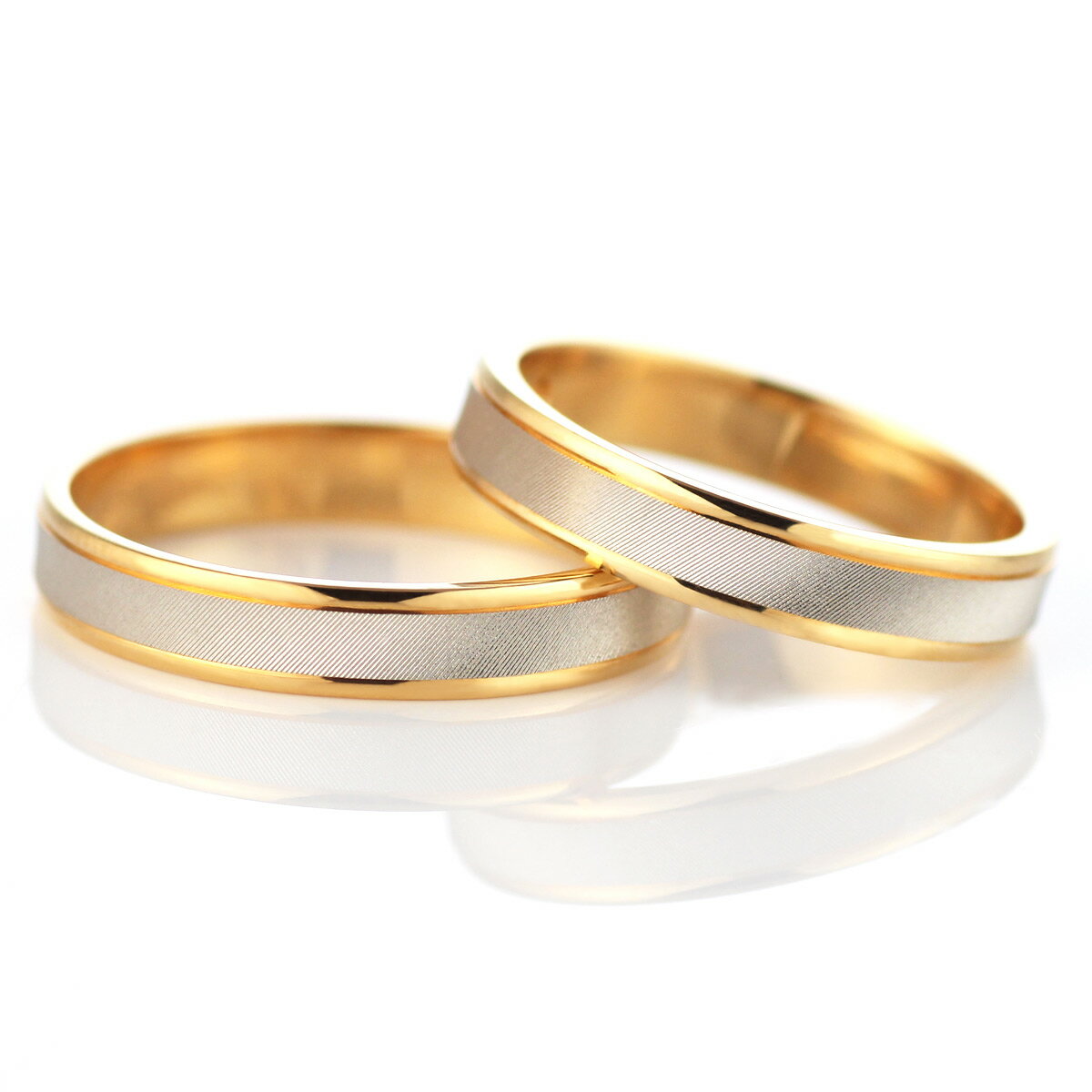 【楽天市場】つや消し 結婚指輪 マリッジリング ペアリング プラチナ ゴールド 2本セット 【楽ギフ_包装】：Jewelry SUEHIRO