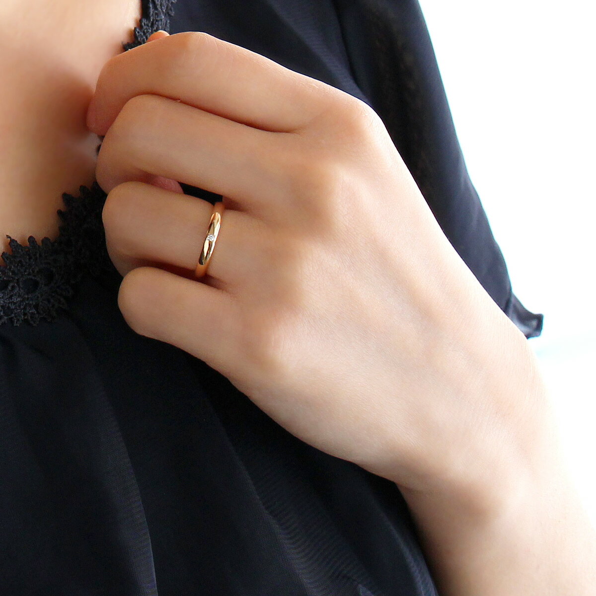 結婚指輪・マリッジリング・ペアリング（ゴールド） 末広 【今だけ代引手数料無料】