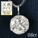 ダイヤモンド ネックレス 一粒 0.6ct〜0.7ct 天然 大粒 プラチナネックレス シンプル 6本爪 人気 ギフト プレゼント 結婚記念日 結婚10周年 鑑別書付 末広 【今だけ代引手数料無料】