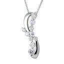 ネックレス ダイヤモンド ネックレス プラチナ ダイヤモンド 10粒 10石 鑑別書付き DIAMOND NECKLACE 結婚記念 10周年記念 退職記念等 特別なプレゼントに【楽ギフ_包装】【DEAL】 末広 【今だけ代引手数料無料】