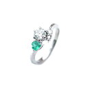 婚約指輪 ダイヤモンド プラチナリング 一粒 大粒 指輪 エンゲージリング 0.4ct プロポーズ用 レディース 人気 ダイヤ 刻印無料 5月 誕生石 エメラル...