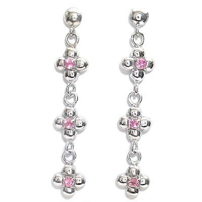 ピンクトルマリンピアス10月誕生石...