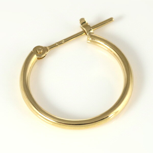 イエローゴールド レディース ピアス シンプル 輪 丸型 リング 人気【楽ギフ_包装】【DEAL】 末広 【今だけ代引手数料無料】