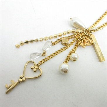 Samantha Thavasa New York(サマンサタバサニューヨーク) リボン 鍵型 キーホルダー キーチャーム ゴールドカラー ゴールド金具/ 【ブランドバッグ】【中古】nb netshop